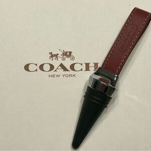 Coach Leather Wine Stopper
